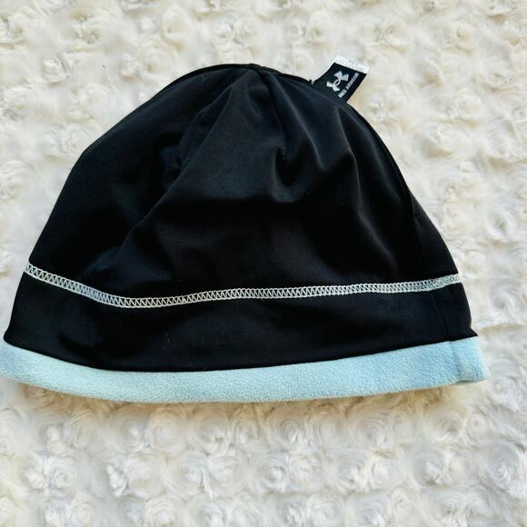 Under Armour Womens UA Storm Fleece Running Light Blue Beanie Hat - Picture 4 of 6